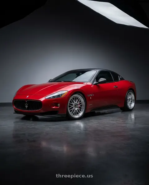 2008 Maserati GranTurismo with BBS LM 5x114.3 20x10.5+35 Diamond Silver wheels