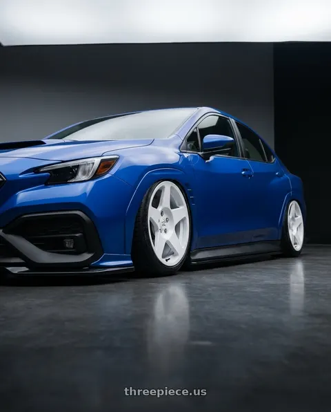 2024 Subaru WRX with fifteen52 TARMAC EVO 5x114.3 / 5x120 19x8.5 +35 RALLY WHITE (GLOSS WHITE) wheels