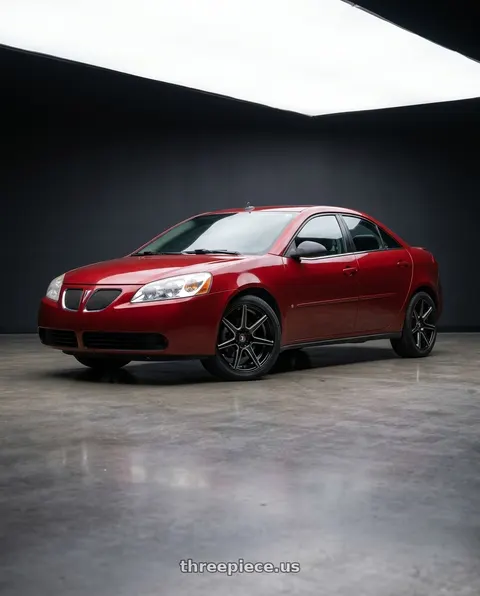 2008 Pontiac G6 GT with Spec-1 SP-73 5x110/5x114.3 18x8 +38 Gloss Black Milled & Undercut wheels