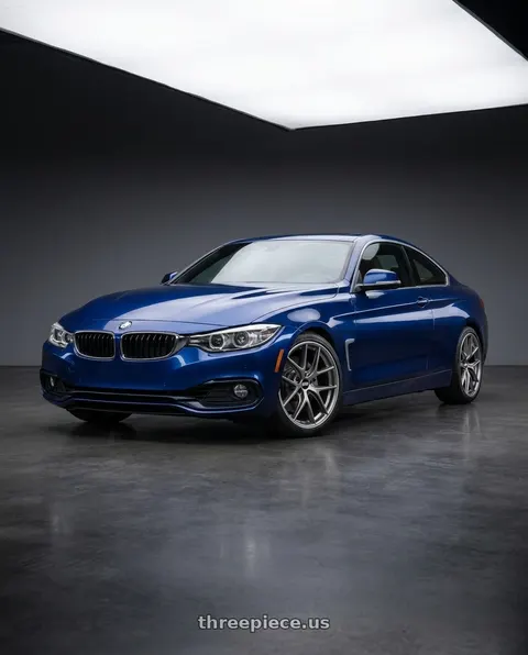2020 BMW 430i with BBS CI-R 5x112 19x9 +42 Platinum Silver Polished Rim Protector wheels