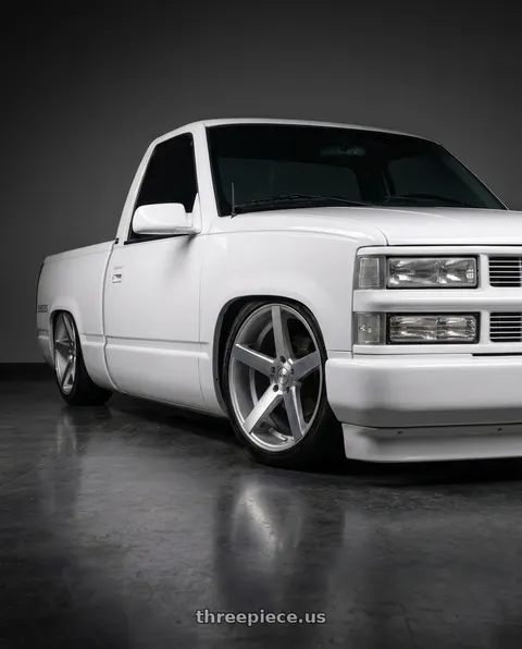 1989 Chevrolet C1500 with RAVETTI M13 5X114.3 20x8.5 +38 SATIN BLACK MACHINED wheels