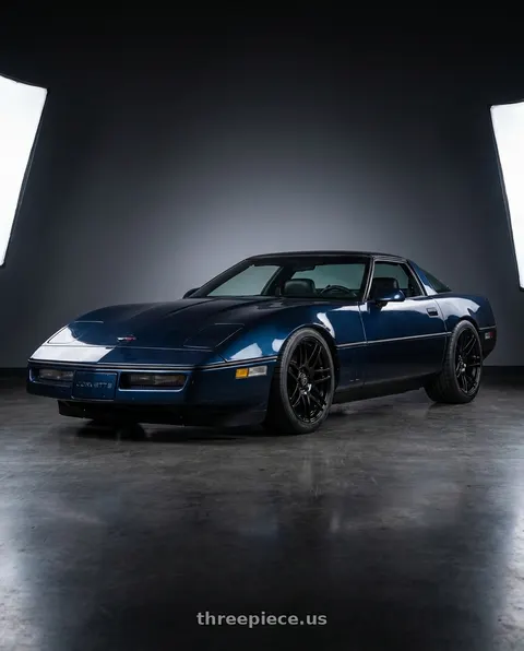 1989 Chevrolet Corvette with Forgestar F14 5x120.65 18x9.5 +50 Gloss Black wheels