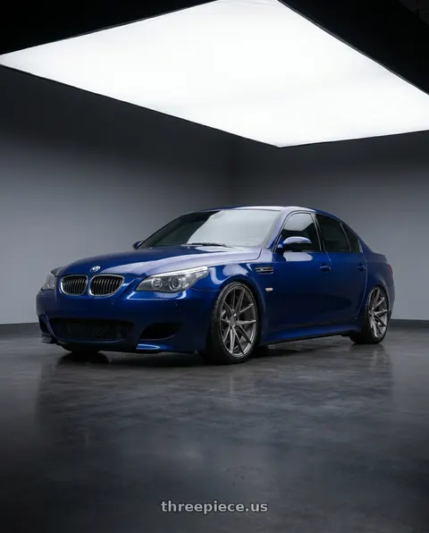 2010 BMW M5 with Niche 1PC M116 MISANO 5X120 19X9.5 +35 MATTE GUN METAL wheels