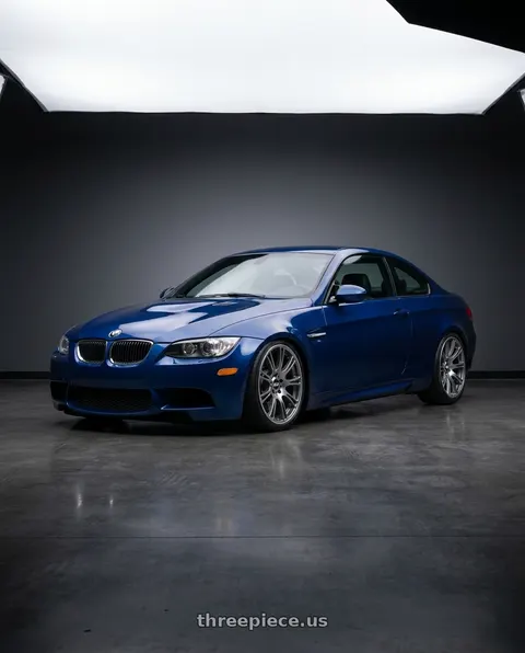 2008 BMW M3 with BBS CH-R 5x114.3 20x8.5 +38 Satin Titanium Polished Rim Protector wheels