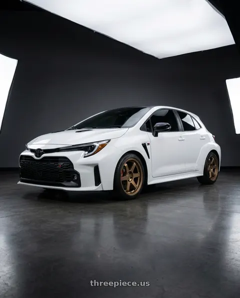 2026 Toyota GR Corolla Premium Plus with 9six9 SIX-1 5x114.3 18X8.5 +20 Matte Bronze wheels