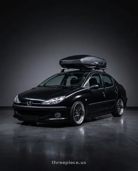 2011 Peugeot 206 SD roof with ESR Wheels CS SERIES CS11 5x100 18x8.5 +30 Gloss Graphite wheels