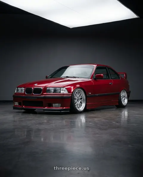 1996 BMW 328is with ESR Wheels CR SERIES CR01 5x100 18x9.5 +22 Hyper Silver wheels