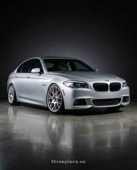 2012 BMW 550i with BBS CH-R 5x130 20x9 +49 Brilliant Silver Polished Rim Protector wheels