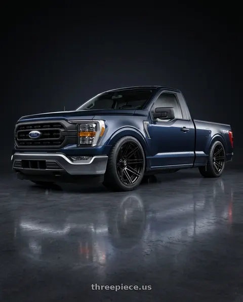 2026 Ford F-150 with 4PLAY 4PF8 6x135/6x139.7 24x14-76 Black wheels