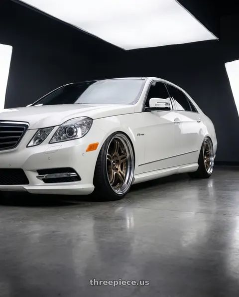 2012 Mercedes-Benz E63 AMG with SSR Professor SPX STD 5x112 20X12+24 SL Disk High Metal Bronze wheels