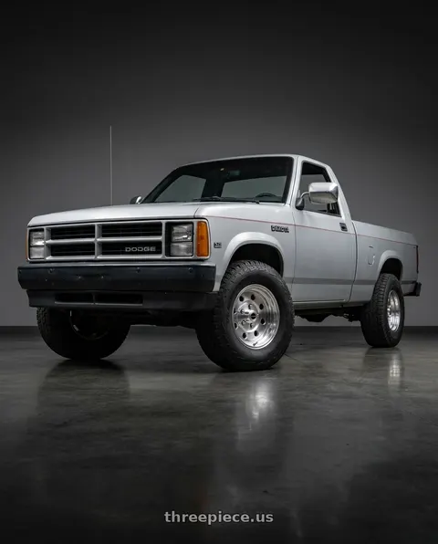 1990 Dodge Dakota with Vision American-Muscle 531 Sport Lite 5x114.3 15x7+0 Polished wheels
