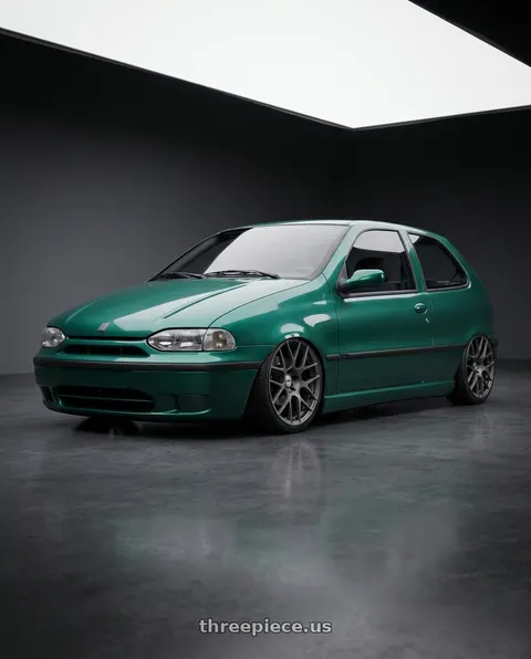 1996 fiat palio verde burmania with TSW NURBURGRING 5X114.3 17X7.5 +45 MATTE GUNMETAL wheels