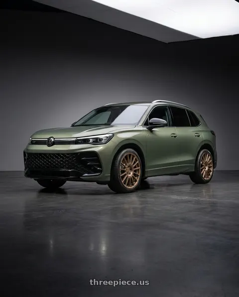 2026 Volkswagen Tiguan SE with Vision Street-Designs 477 Monaco 5x112 20x8.5+35 Bronze wheels