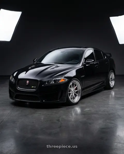 2015 Jaguar XFR-S with CCW CZ05 5x108 20x10.5 +62 Polished wheels