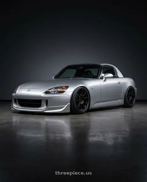 2009 Honda S2000 with Ssr Gtv02 5x114.3 18x8.5+40  FLAT BLACK wheels
