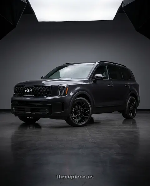 2025 Kia Telluride SX Prestige with DOLCE PERFORMANCE PISTA 5x112 20x8.5 +35 Gloss Black wheels