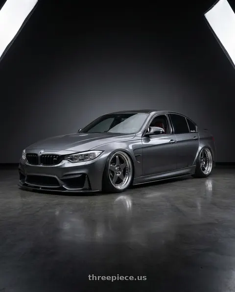 2017 BMW M3 with SSR Professor SP6 5x120 20X8.5+10 MD Disk Prism Dark Gunmetal wheels