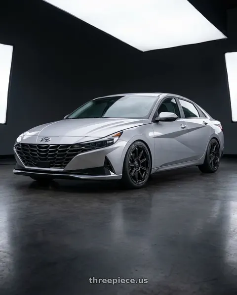 2021 Hyundai Elantra Limited with Enkei Adventurer 5x114.3 18x8+35 Matte Black wheels