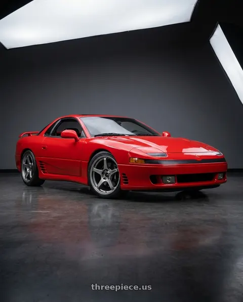1993 Mitsubishi 3000GT VR-4 with Enkei TS-5 5x114.3 18x8.5+38 Storm Grey wheels