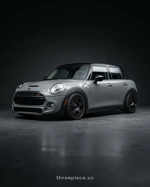 2013 Mini Cooper with fifteen52 TURBOMAC 4x108 17x7.5 +42 ASPHALT BLACK (SATIN BLACK) wheels