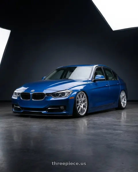 2013 BMW 328i with BBS CH-R 5x130 19x8.5 +51 Brilliant Silver Polished Rim Protector wheels