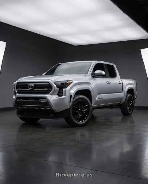 2024 Toyota Tacoma with OE Wheels CV34B 6x139.7 18x8.5+26 Black wheels