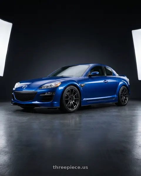 2010 Mazda RX-8 with Volk Racing ZE40 M-SPEC 5x114.3 18x9.5 +35 DIAMOND DARK GUNMETAL wheels
