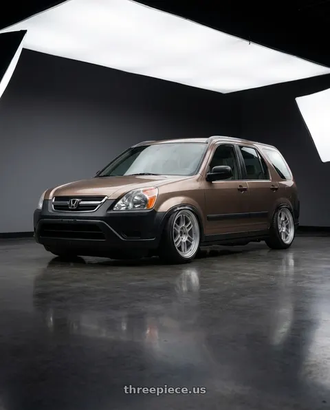 2002 Honda CR-V LX with Enkei RPF1 5x114.3 16x7+43 Silver wheels