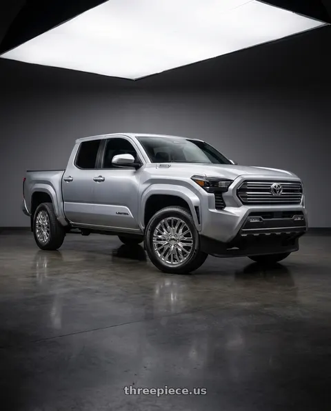 2024 Toyota Tacoma with Performance Replicas PR198 6X139.7 20X9 +24 CHROME wheels