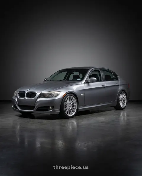 2011 BMW 328i xDrive with ESR Wheels RF11 5x120 18x9.5 +22 Brushed Hyper Silver wheels