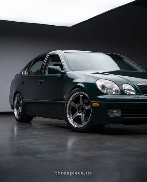1998 Lexus GS300 with Advan Racing GT BEYOND 5x114.3 18x8.5 +31 MACHINING & HYPER PLATINUM BLACK wheels