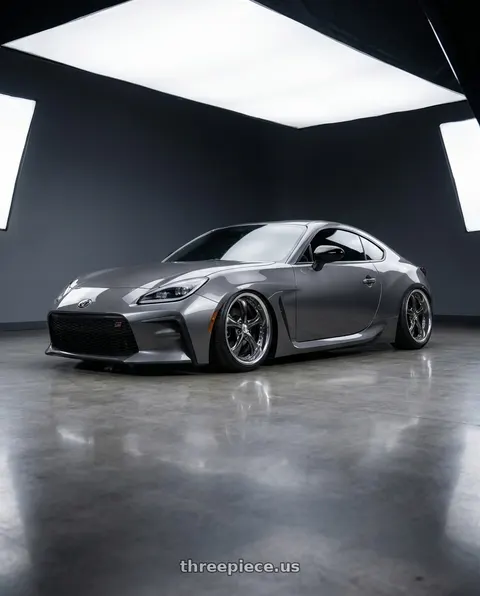2026 Toyota GR86 Premium with Work Wheels VS-KF 5x100 18x8.5+40 Brilliant Silver Black O Disk FULL REVERSE wheels