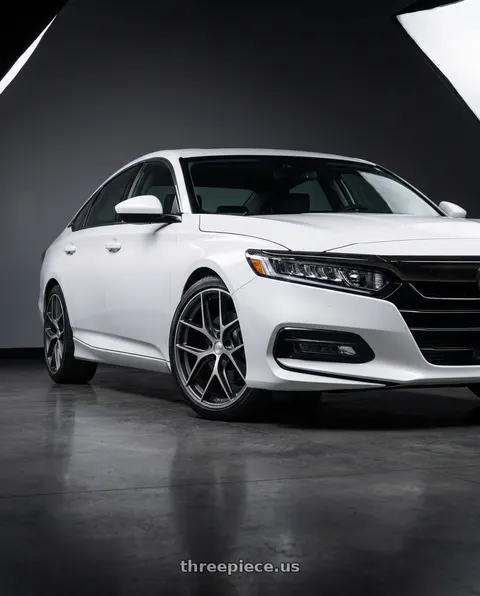 2020 Honda Accord Sport with BBS CC-R 5x114.3 19x8.5+43 Graphite w/ Diamond Cut Face wheels