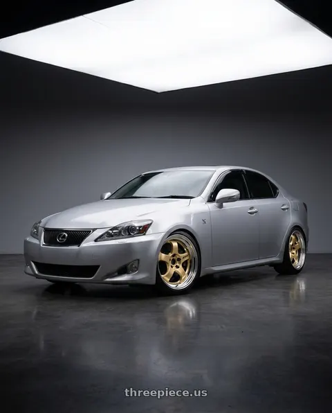 2013 Lexus IS250 with Work Meister S1 3P 5x114.3 18x9.5+35 L Disk Bright Buff Finish wheels