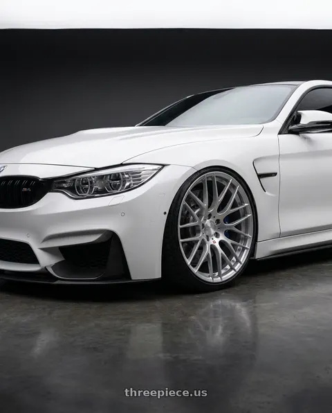 2018 BMW M4 with Avant Garde Wheels M359 5X120 19x11 +25 Hyper Silver wheels