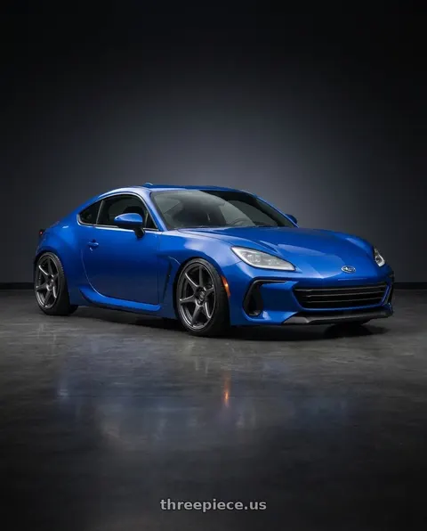 2024 Subaru BRZ with Kansei K11G Tandem 5x114.3 18x10.5 12 Gunmetal wheels