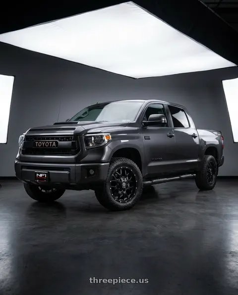2018 Toyota Tundra 1794 Edition with Mayhem Warrior 8015 5x150/5x139.7 20x9+18 Matte Black wheels