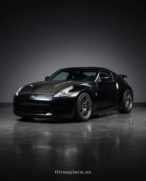 2010 Nissan 370Z with WedsSport TC105X 5x114.3 18x10.0+20 EJ Titan Face: RR wheels
