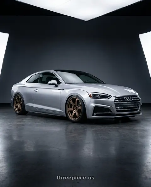 2018 Audi A5 Quattro with Volk Racing TE37 Saga S-Plus 5x114.3 18x10.5+15 Bronze wheels