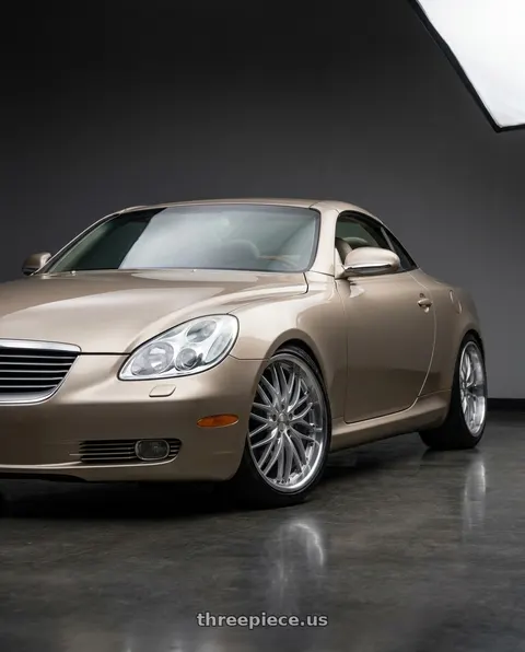 2003 Lexus SC430 with MRR GT1 5x114.3 18x8.5  +35 Hyper Silver Machine Lip wheels