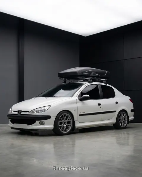 2011 Peugeot 206 SD with Enkei XM-6 5x100 17x7.5+45 Storm Gray wheels