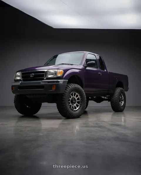 1999 Toyota Tacoma with Method Race Wheels 305MB NV 6x139.7 17x8.5 +0 MACHINED - MATTE BLACK LIP wheels