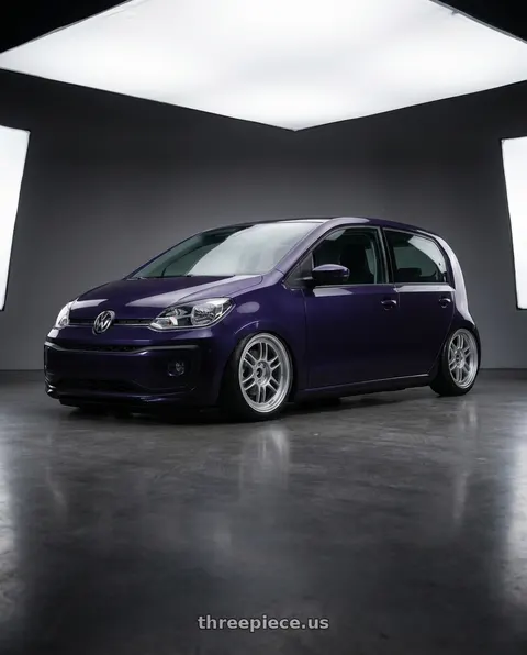 2018 Volkswagen Up with Enkei RPF1 4x100 15x7+35 Silver wheels