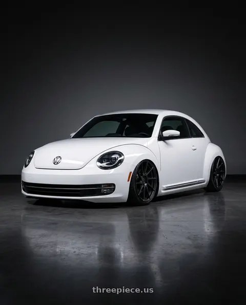 2016 Volkswagen Beetle with Aodhan AH09 5x112 18x9.5 +35 Matte Black wheels
