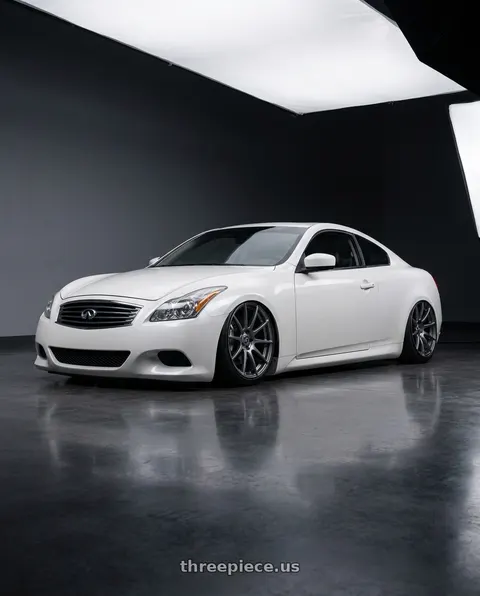 2013 INFINITI G37 with Forgestar CF10 5x114.3 19x9 +35 Gloss Anthracite wheels