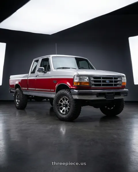 1996 Ford F-250 with Method MR305 NV 17x8.5 0mm Offset 8x170 130.81mm CB Machined/Black Street Loc Wheel - MR30578587300 wheels