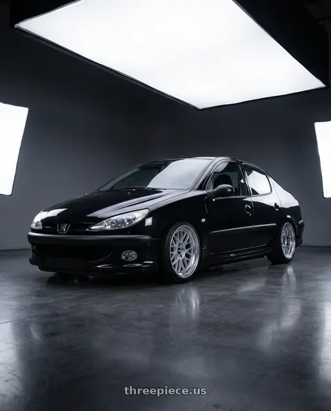 2011 Peugeot 206 SD with ESR Wheels CR SERIES CR01 5x100 18x8.5 +30 Hyper Silver wheels
