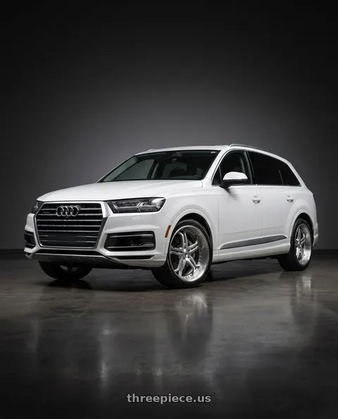 2019 Audi Q7 with Asanti Forged 173 5x112 22x10 +30 BRUSHED wheels