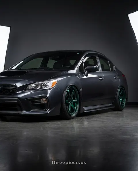 2021 Subaru WRX Premium with Volk Racing TE37 SAGA S-PLUS 5x114.3 18x9.5+38 Racing Green wheels