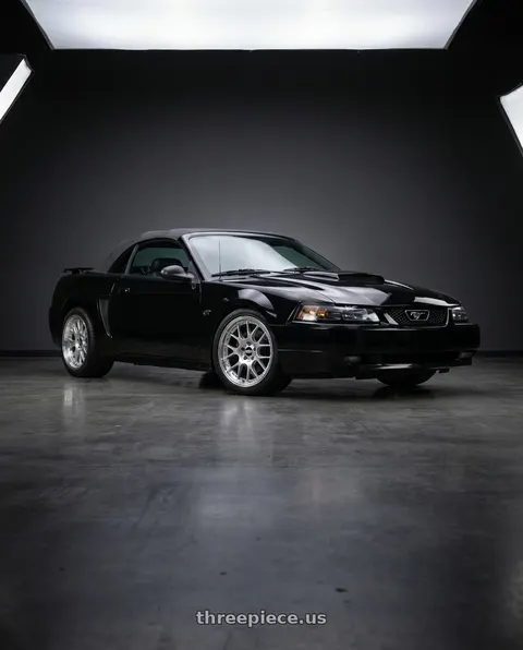 2001 Ford Mustang GT with BBS CH-R 5x130 19x11 +56 Brilliant Silver Polished Rim Protector wheels